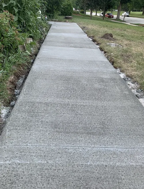 Concrete walkway installation in Wisconsin